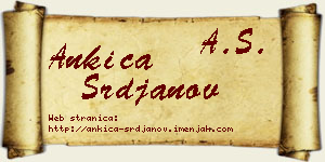 Ankica Srđanov vizit kartica